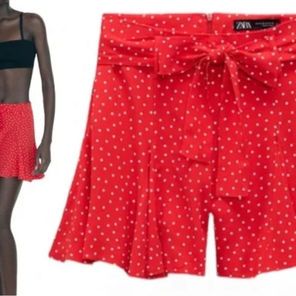 Zara Red skirt short, super comfortable and fabric with a 100%viscose - Picture 2 of 15